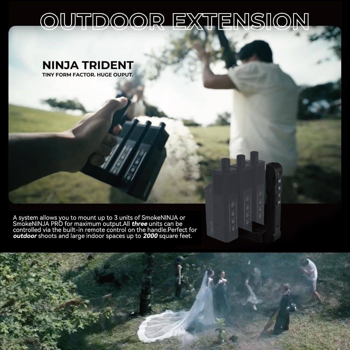 Amazon.co.jp: PMI SmokeNINJA PRO ポータブルフォグマシン、3ユニット 