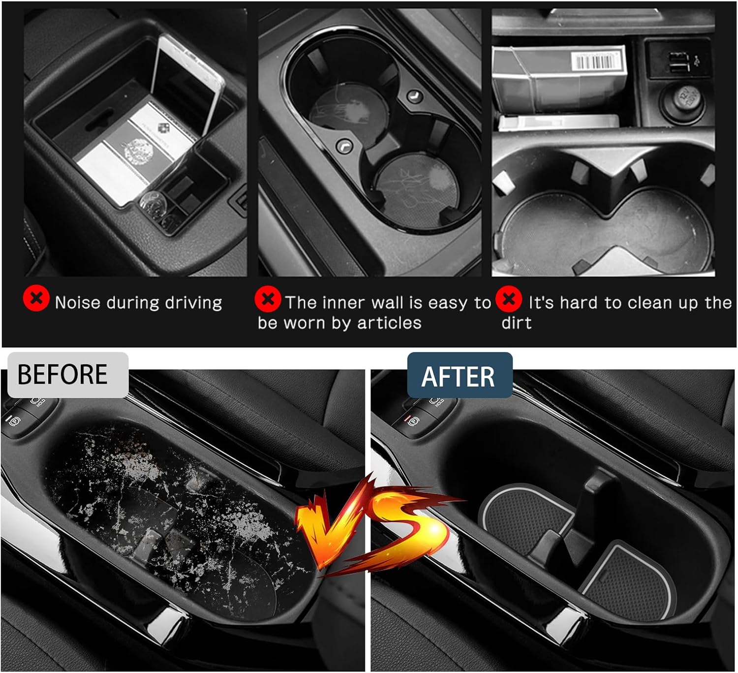 Corolla Cross Door Slot Mats,for Toyota Corolla Cross Accessories Anti-Slip Interior Rubber Mats Center Console Liner Compatible with 2022 2023 2024 2025 2026 Toyota Corolla Cross SUV(13PCS/Sets)