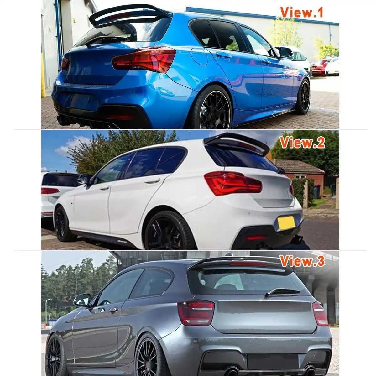 Spoiler Posteriore Auto Posteriore Del Tetto Spoiler Ala Per BMW F20 F21 116i 118i 120i 125i Per M135i Per M140i 3Dr 5Dr Hatchback 2012-2019 Baule Spoiler Posteriori Alettone(Look in carbonio)