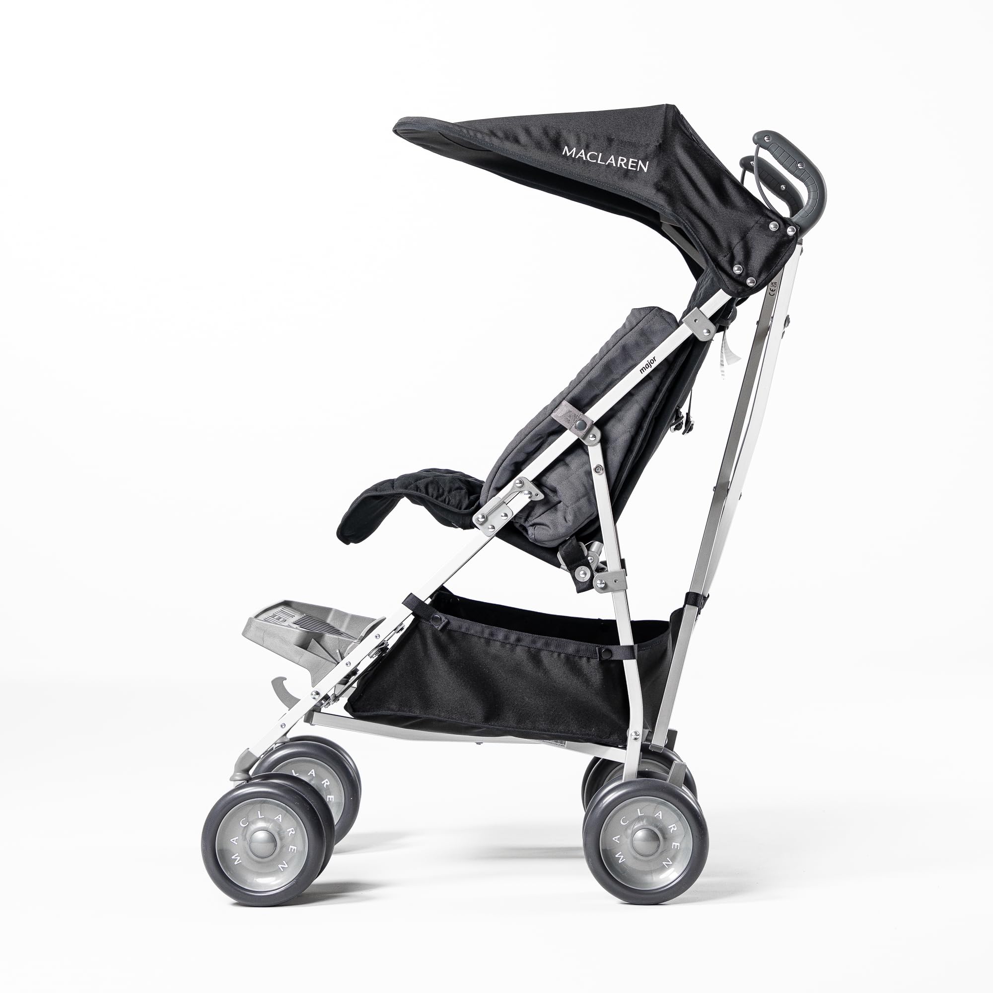 Maclaren Major Elite Behinderten-Kinderwagen für ältere Kinder bis 50 kg, Regenschirm-Faltung, Schwarz
