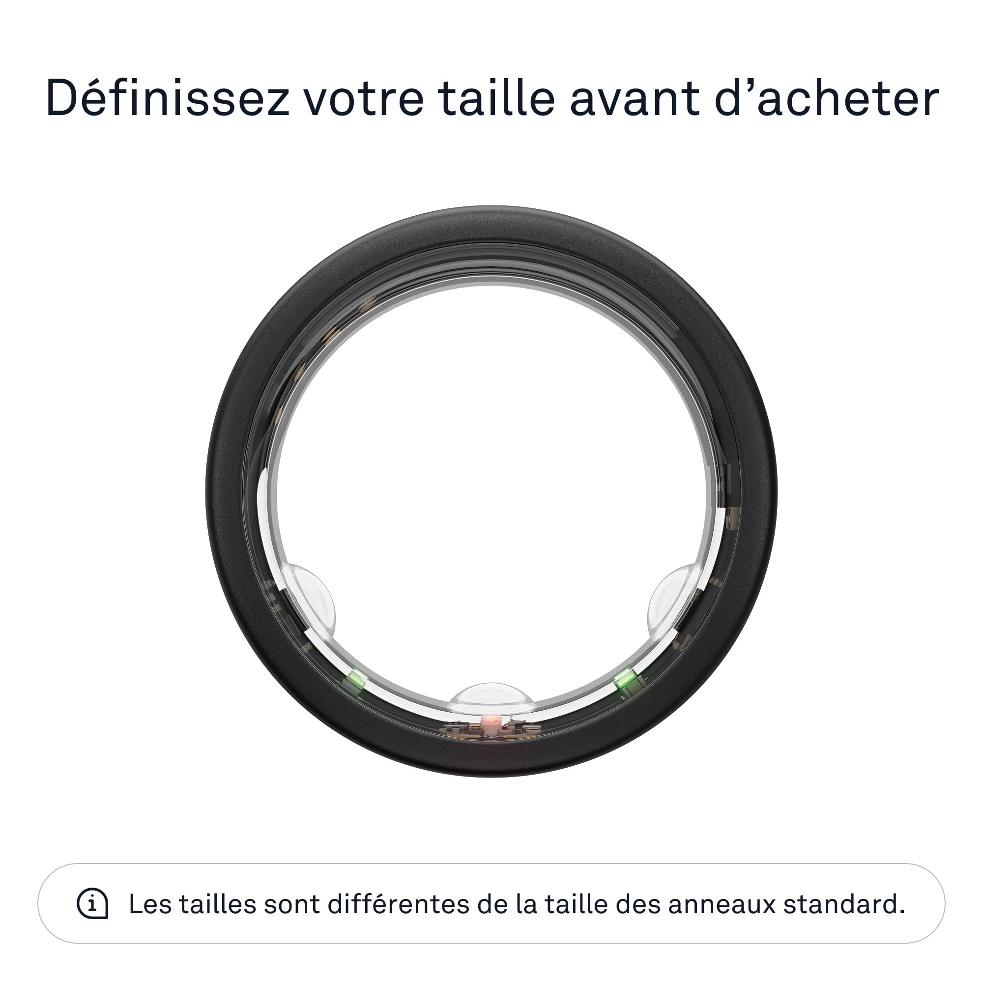 Oura Gen3 Horizon Smart Ring - Size 10, Stealth | Sleep Tracker