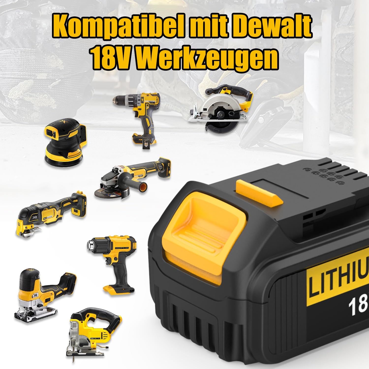 2x für Dewalt 18v Akku 5,0Ah XR DCB184 DCB183 DCB182 DCB200 DCB208 DCB206 2x für Dewalt 18v Akku 5,0Ah XR DCB184 DCB183 DCB182 DCB200 DCB208 DCB206