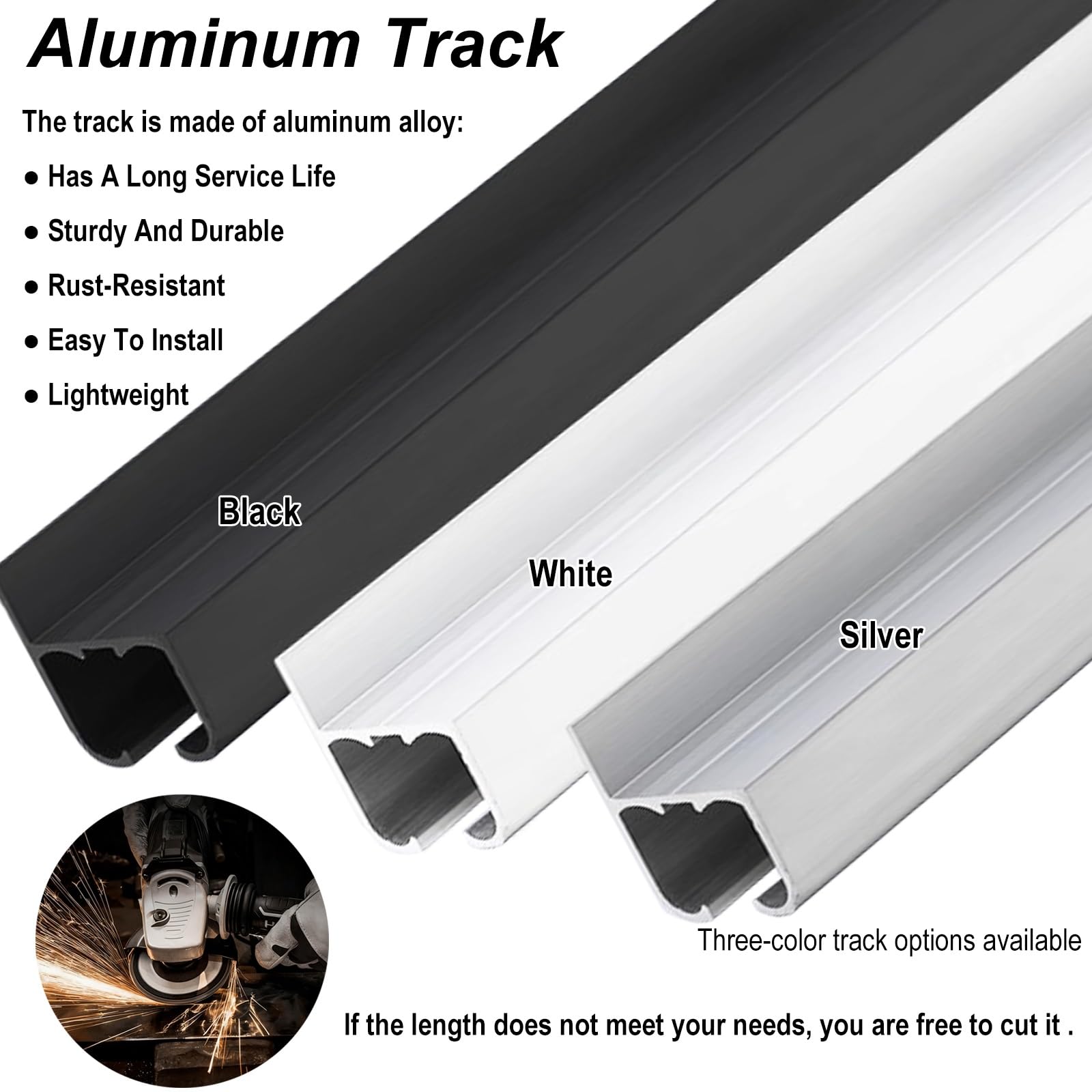 Kit de rail pour accrocher des tableaux Kit de Fixation Murale pour Tableaux - Rail de 1 M, Câble en Acier, Crochets, Hauteur Et Espacement Réglables, Installation Facile(Silver,Rope 3m/118.1in)
