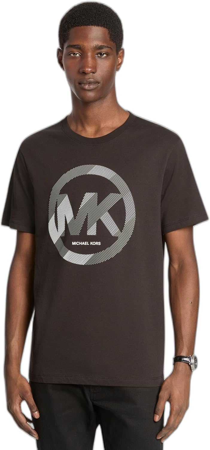 Michael Kors Men's MK Sport Logo Graphic T-Shirt, Black, M