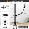 TARION Table Tripod Camera Table Mount Clamp Tripod: Camera Overhead Tripod Table Mount Flexible Articulated Arm Table Clamp Tripod with Tablet Clamp for DSLR Cameras Ring Light Webcam Titanrig Lite Z