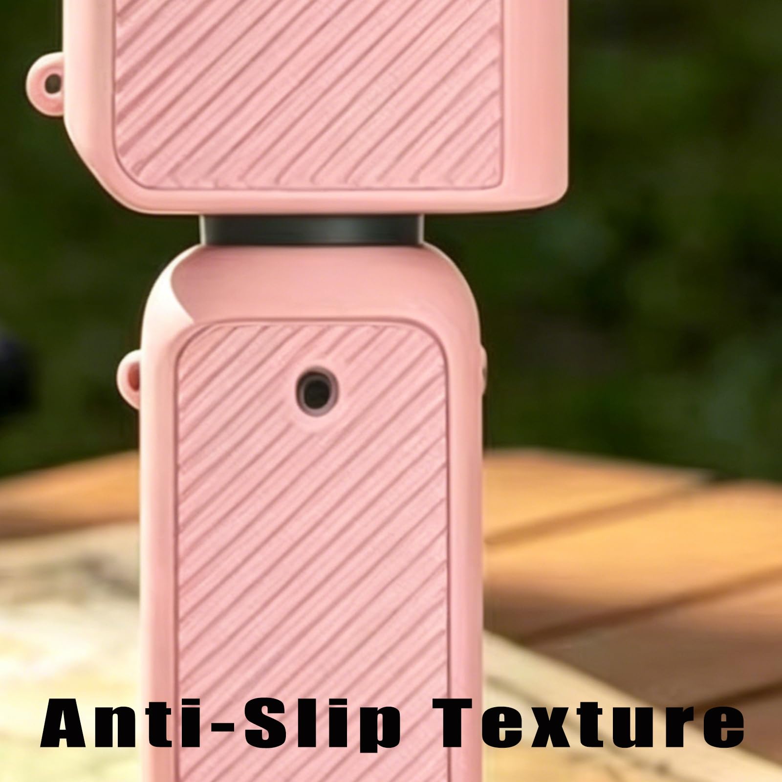 Étui en Silicone pour DJI Osmo Pocket 4, Étui de Protection avec Socle en Silicone et dragonne (Marron)