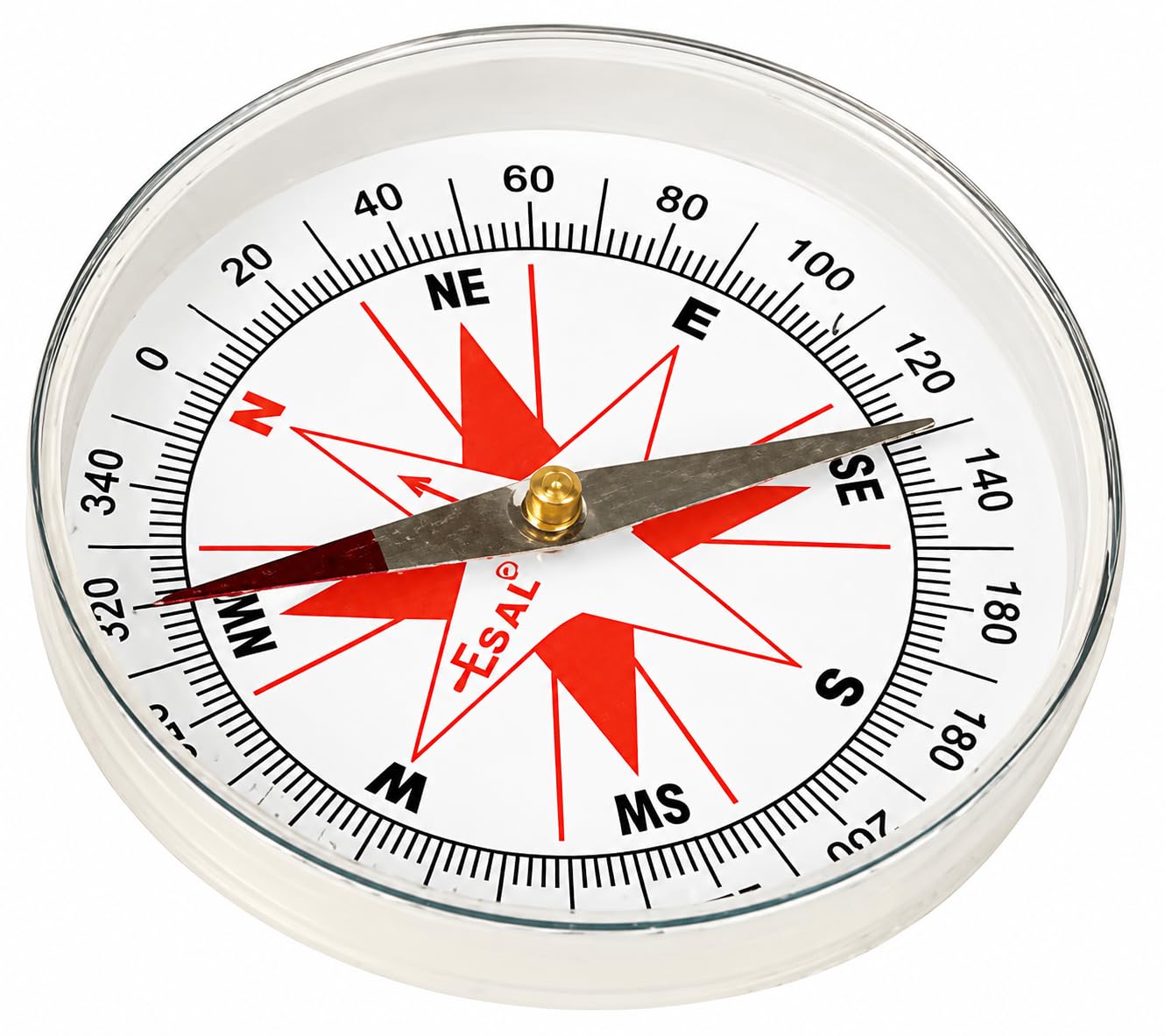 Magnetic Compass 100mm,(Size 4") Round Dial with Cardinal Directions, Degree Scale for Navigation and Outdoor Use-image-13