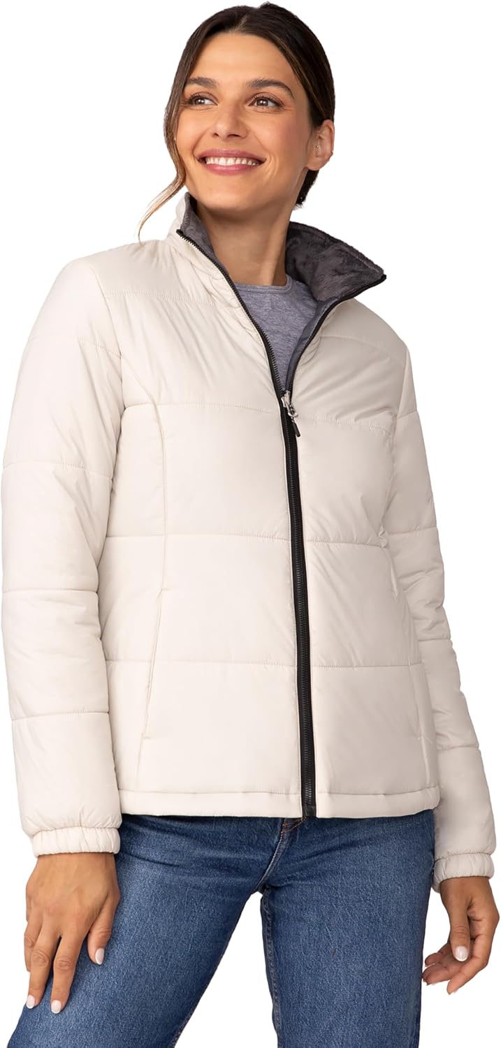 Free Country Women's 3 in 1 Ski Winter Jacket Water & Wind Resistant Warm Insulated Lined Hooded Coat for Hiking Ski-BOB