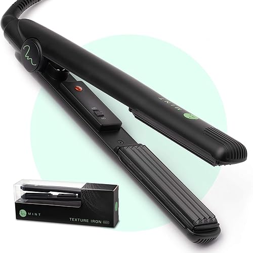 MINT - Plancha de pelo de la serie profesional de 1 pulgada | Crea engarces extremadamente rápido – Placas de crimpado de cerámica más profundas