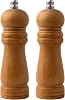 Busstier Medium Size Bamboo Body Wooden Salt Pepper Mill, Spice Grinder 2 Pieces