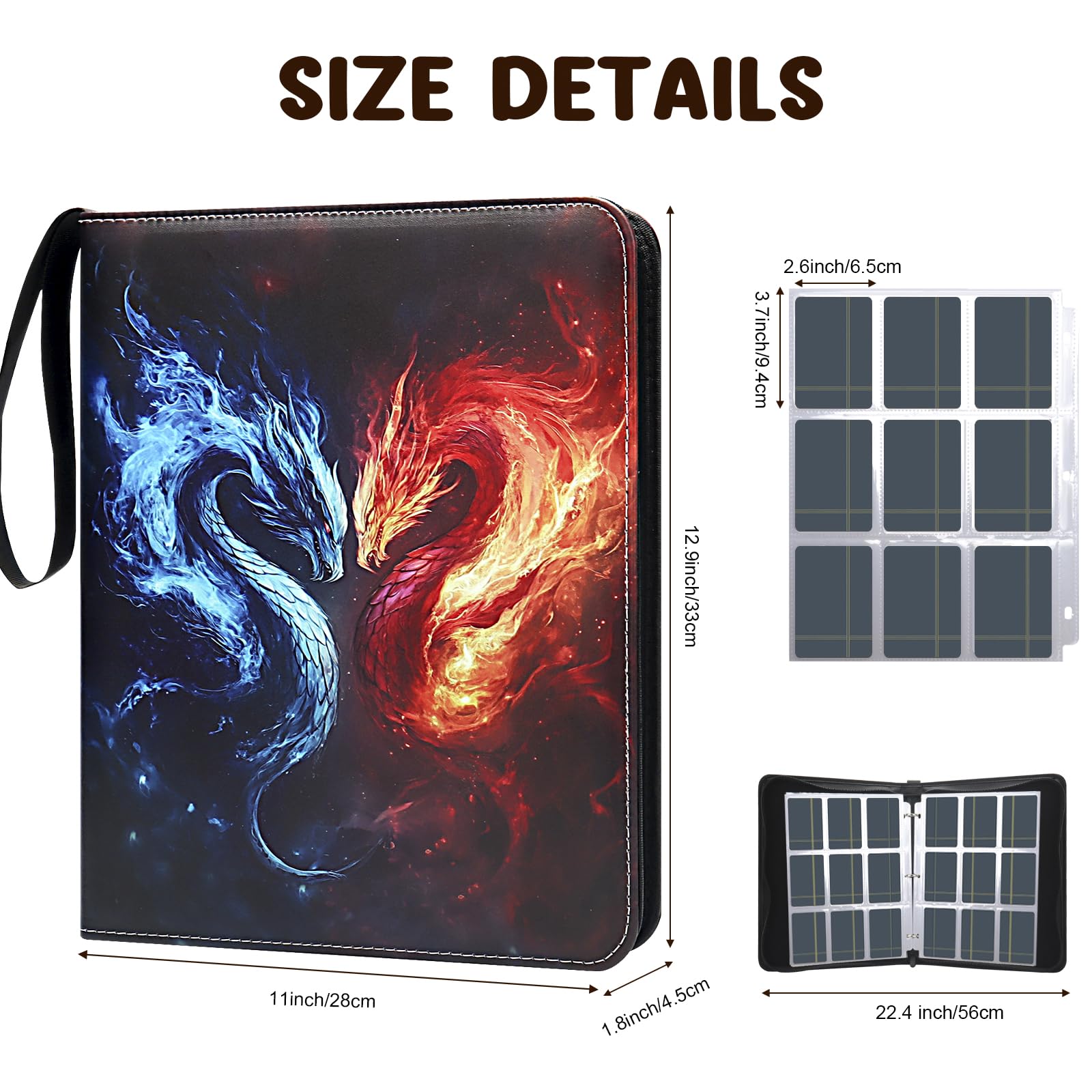 Amazon.com: Card Binder 900 Pockets, Trading Card Binder 9 Pocket Card  Collector Album Card Collection Binder with 50 Removable Card Sleeves for  Boys and Girls Organized : Toys & Games