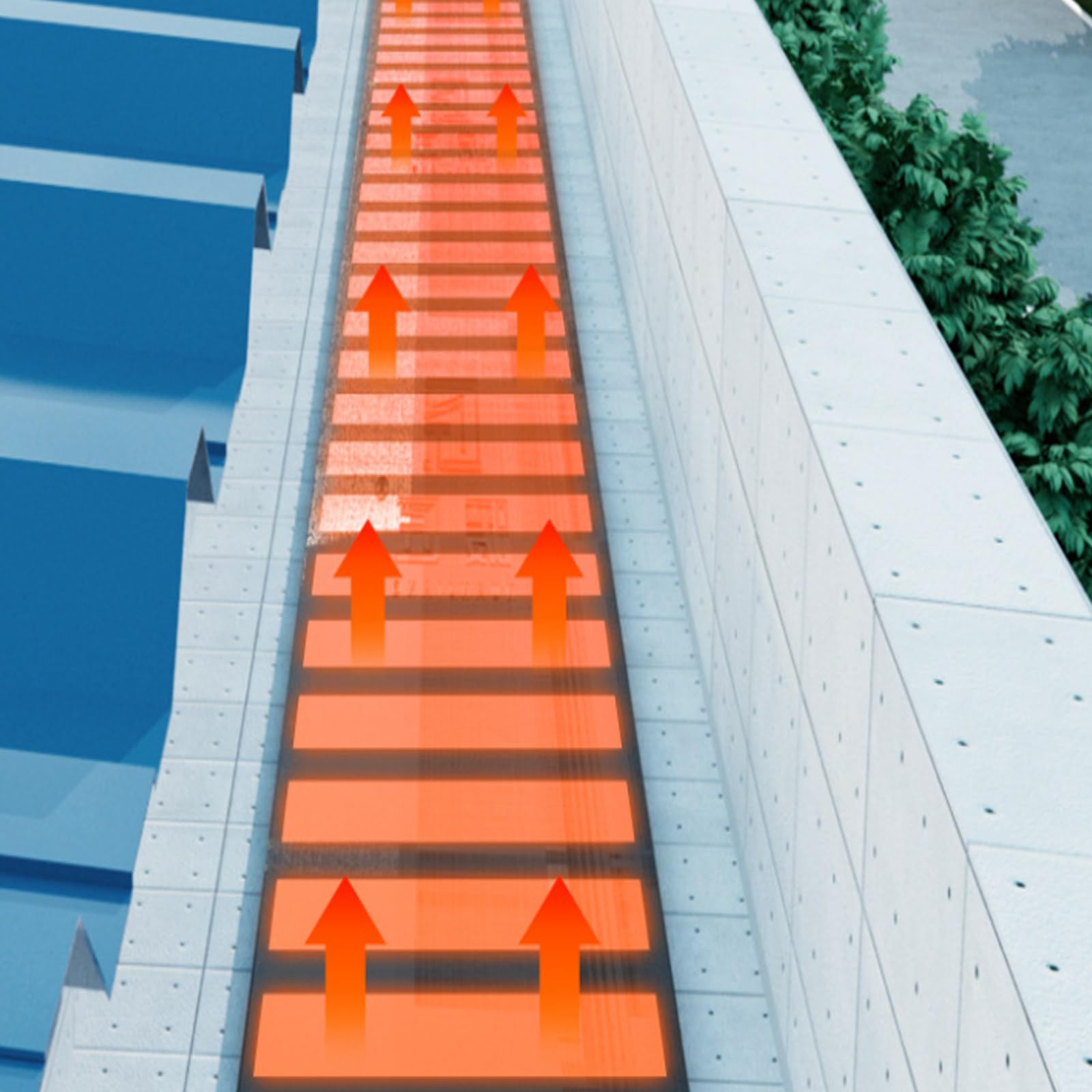 Tapis chauffant pour toit et descente de neige – Empêche le gel des tuyaux et le blocage des gouttières, graphène à chauffage rapide, PVC durable, plusieurs longueurs disponibles
