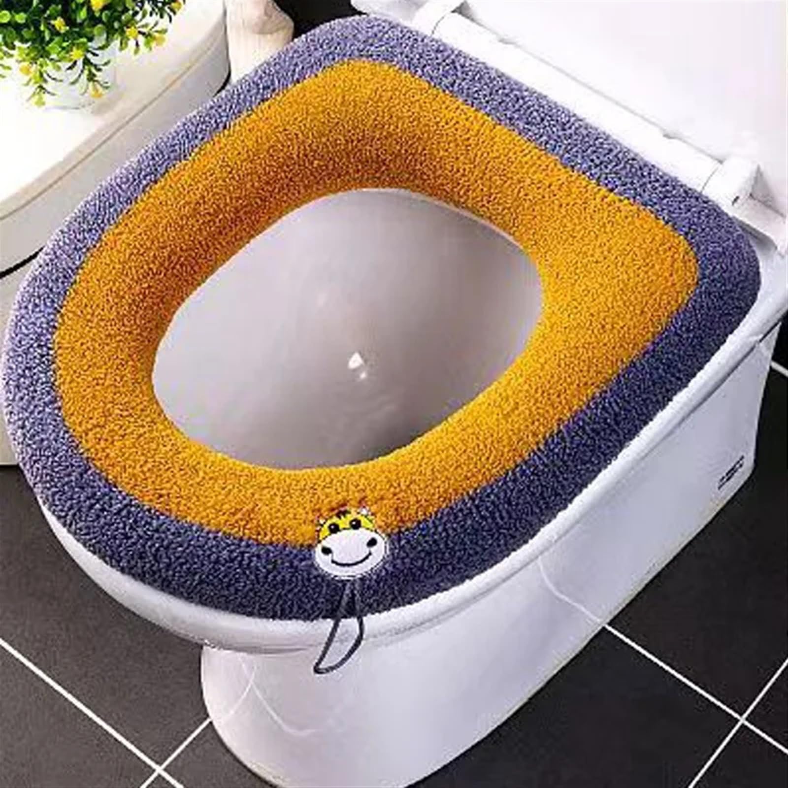 Taburete lavable y suave que elimina el frío del váter al instante