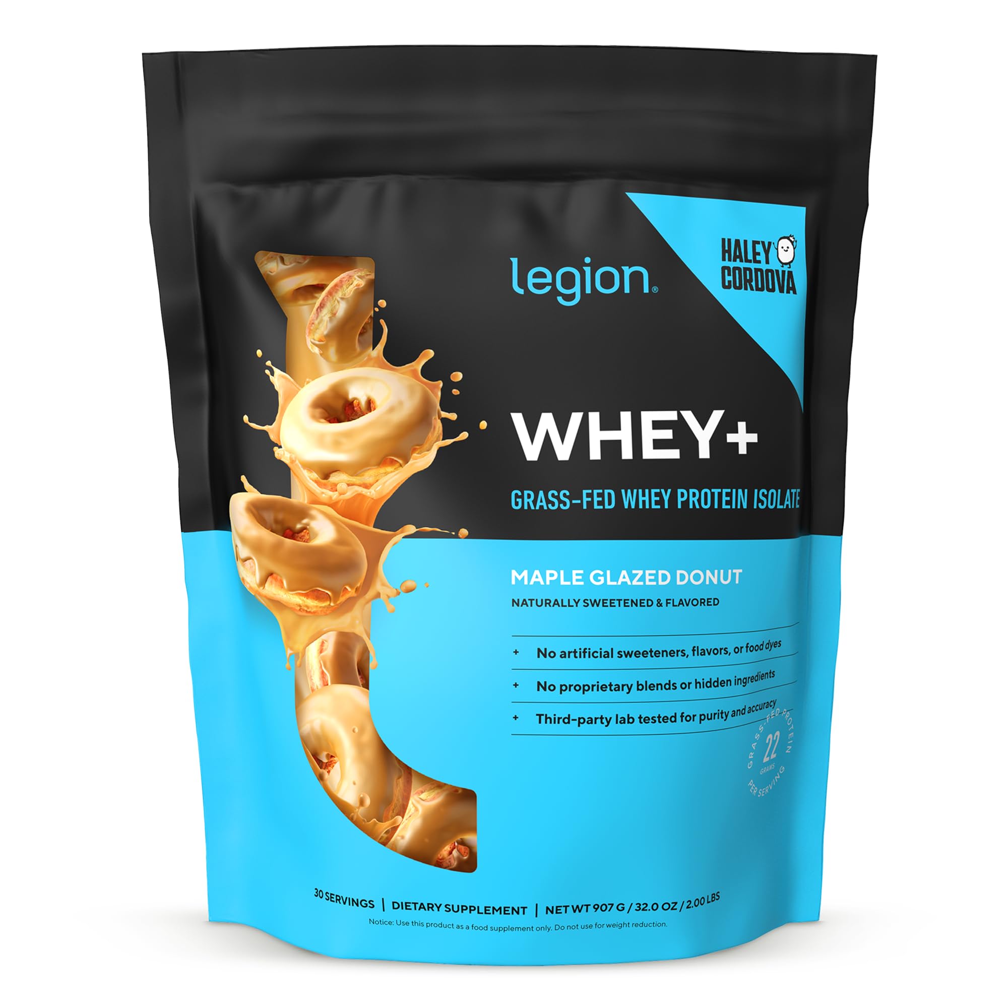 Legion Whey+ Protein Isolate Grass Fed, French Vanilla, 30 Servings — Amazon image 19
