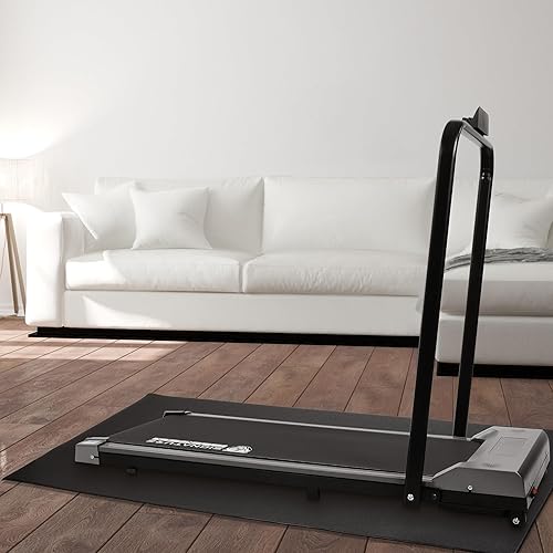 Miniatura 7 de BalanceFrom - Tapete de alta densidad para equipo de gimnasio, PVC de 14 de pulgada de grosor, suelo antideslizante para cinta de correr, bicicleta