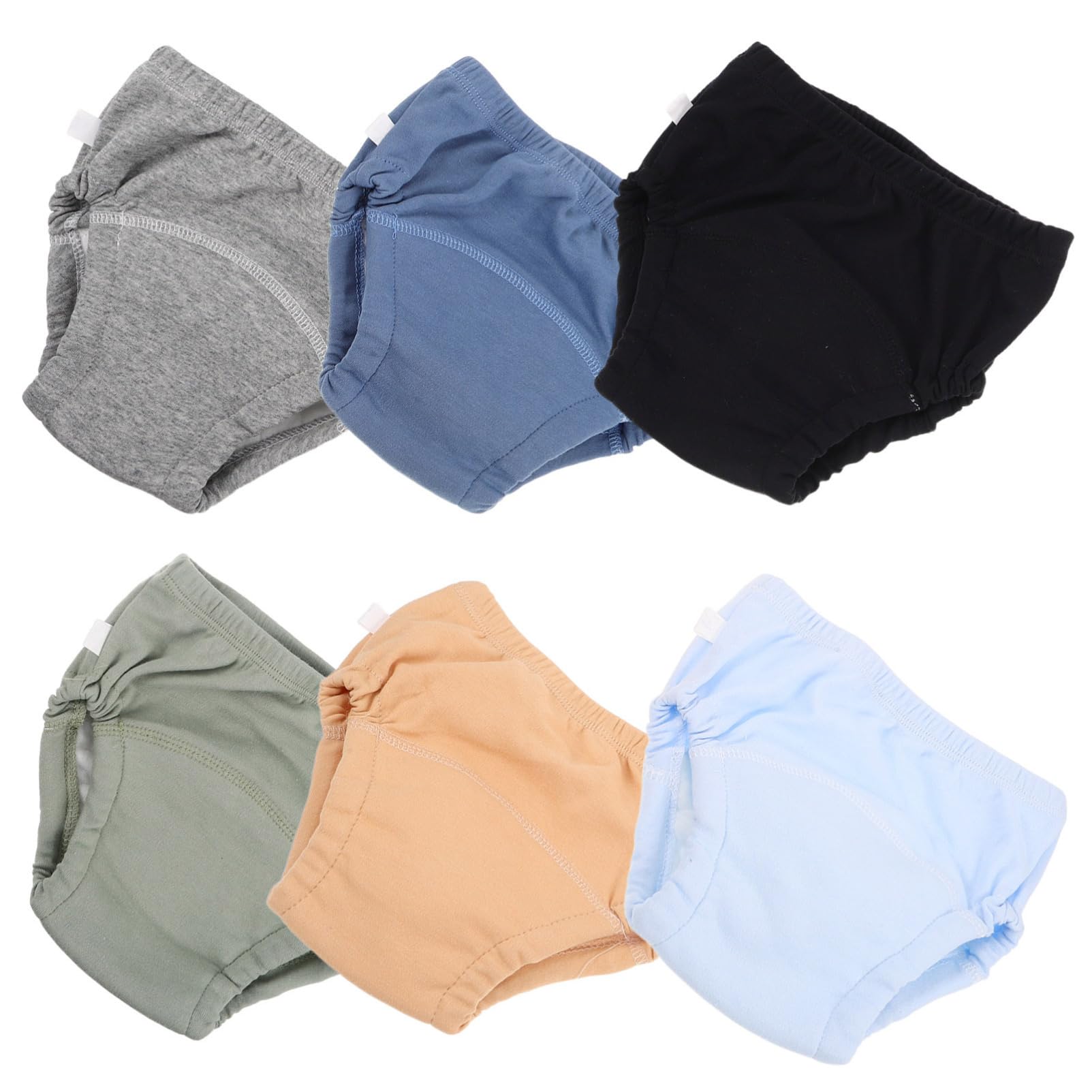 Holibanna 6Pcs Training Pants Soft Cotton Absorbent Diaper Shorts for Boys and Leakproof Design for Potty Training Comfortable and Breathable for Easy Changes