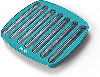 Vista 8 de Houdini Bandeja de cubitos de hielo triturado, produce 160 mini cubos, color azul