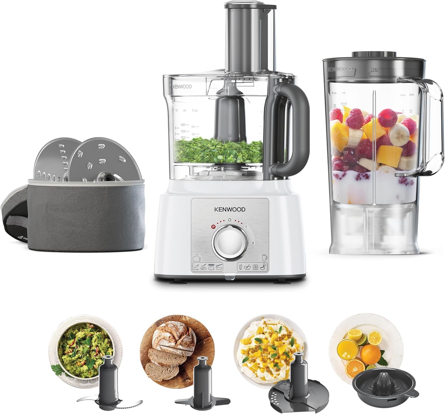 Robot cucina Kenwood FDP65450WH, Blanc