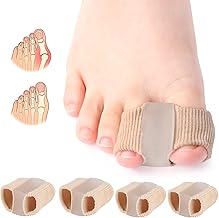4 Pieces Bunion Corrector, Silicone Bunion Toe Separators, Hammer Toe Corrector, 2 Different Sizes, Toe Relaxation, Women and Men