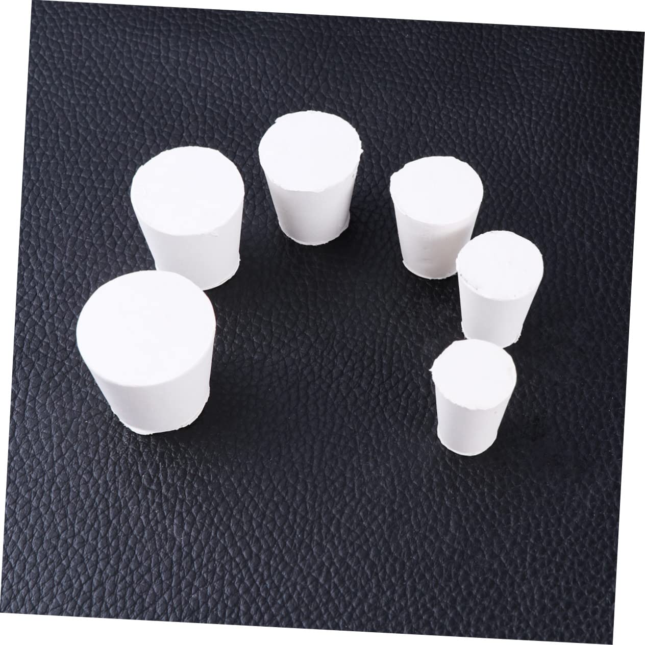 18pcs Lab Test Tube Stoppers Rubber Plugs for Erlenmeyer Flask Bottle Stopper Caps