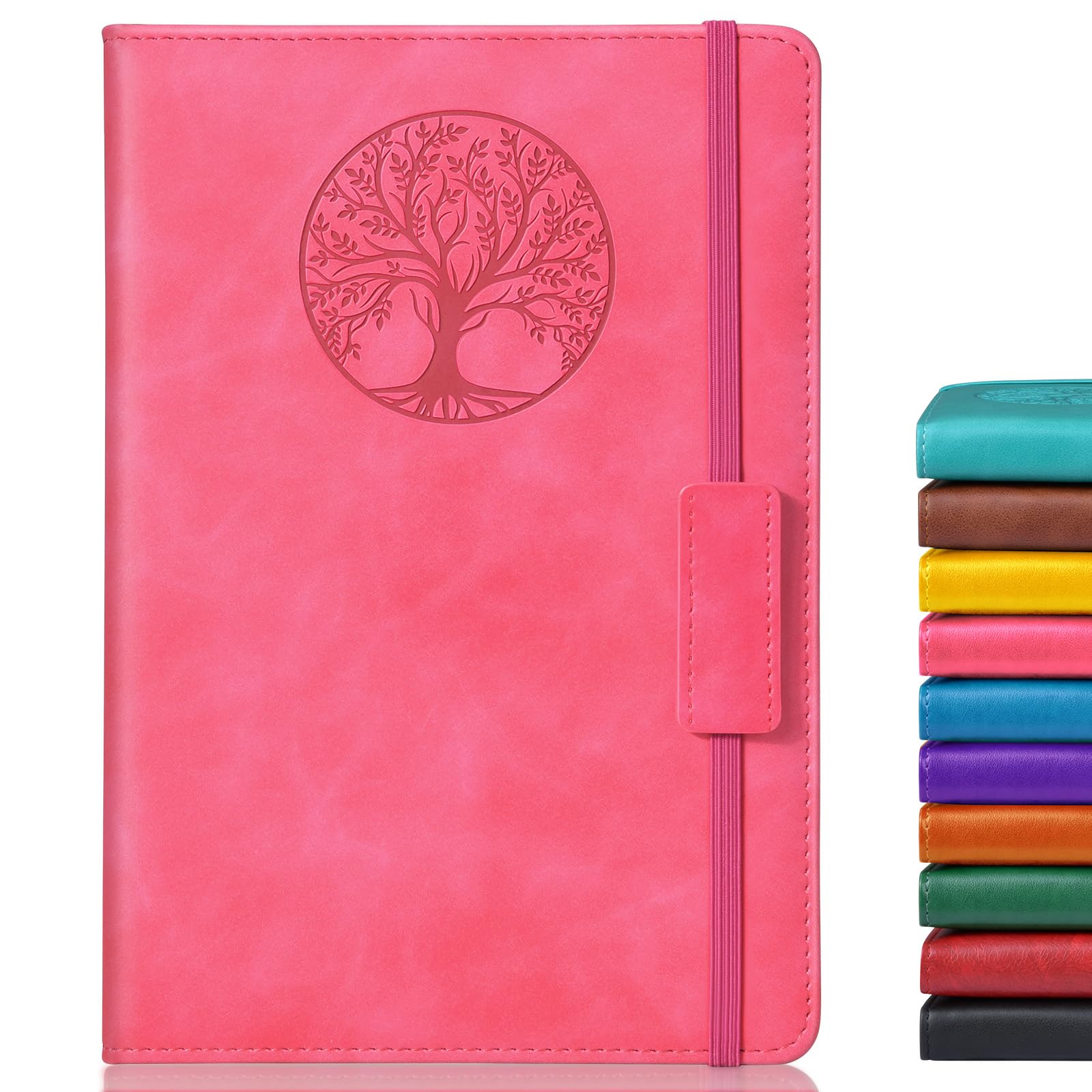 Lined Journal Notebook for Women Men,256 Thick Pages,A5 Hardcover Vintage Leather Journal for Writing,Travel,Business,Work, School,College Ruled Notebooks for Note Taking,Daily Diary 5.7"×8.3" — image 1