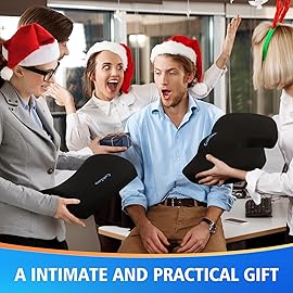 CushZone Seat Cushion, Lumbar Support Pillow with Adjustable Strap-Chair Cushions for Sciatica Pain Relief-with Washable Cover for Car, Travel and Wheelchair, Black, X-Large