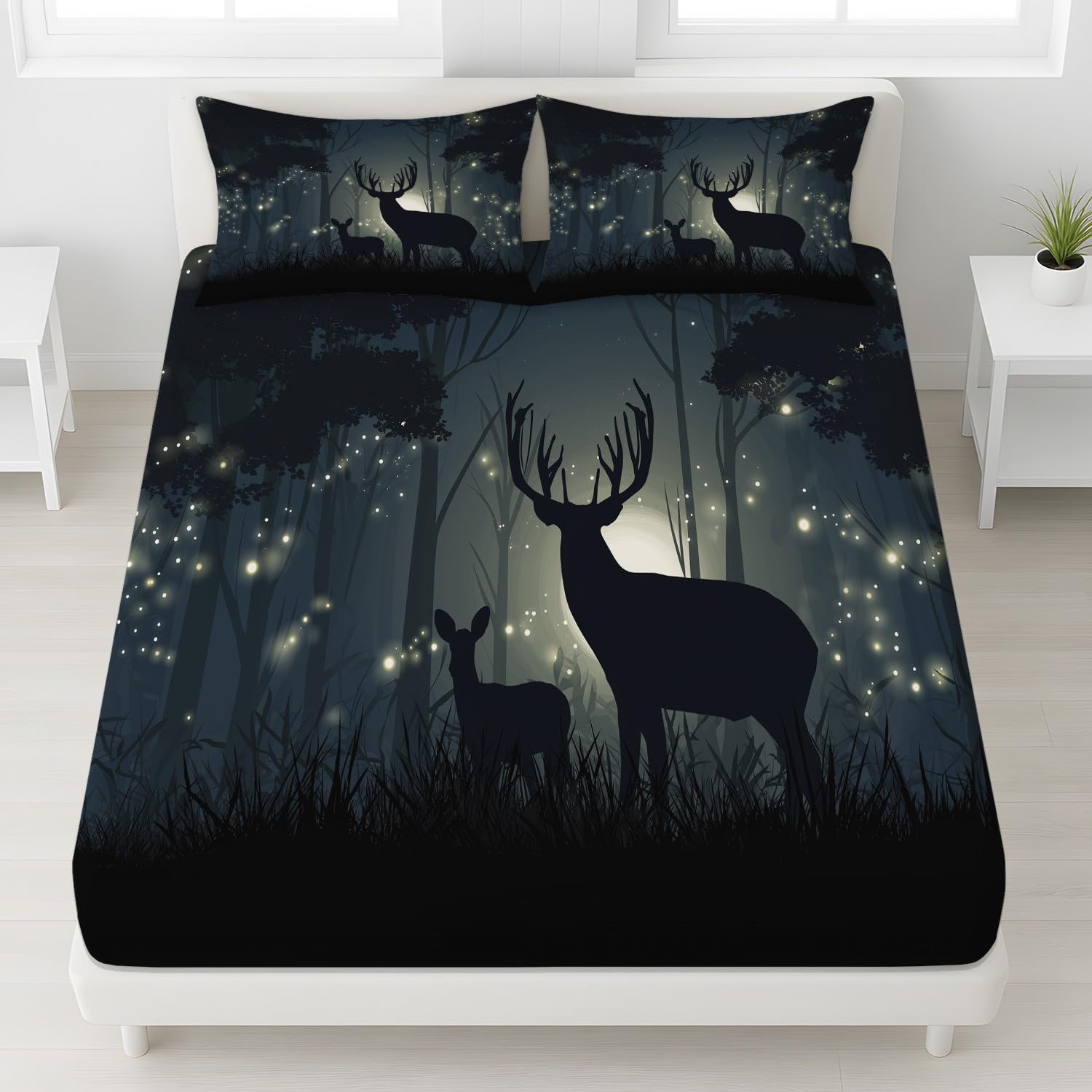 Drap housse 160 x 190 antidérapant avec grand bonnet de 30 cm pour un maintien parfait du matelas