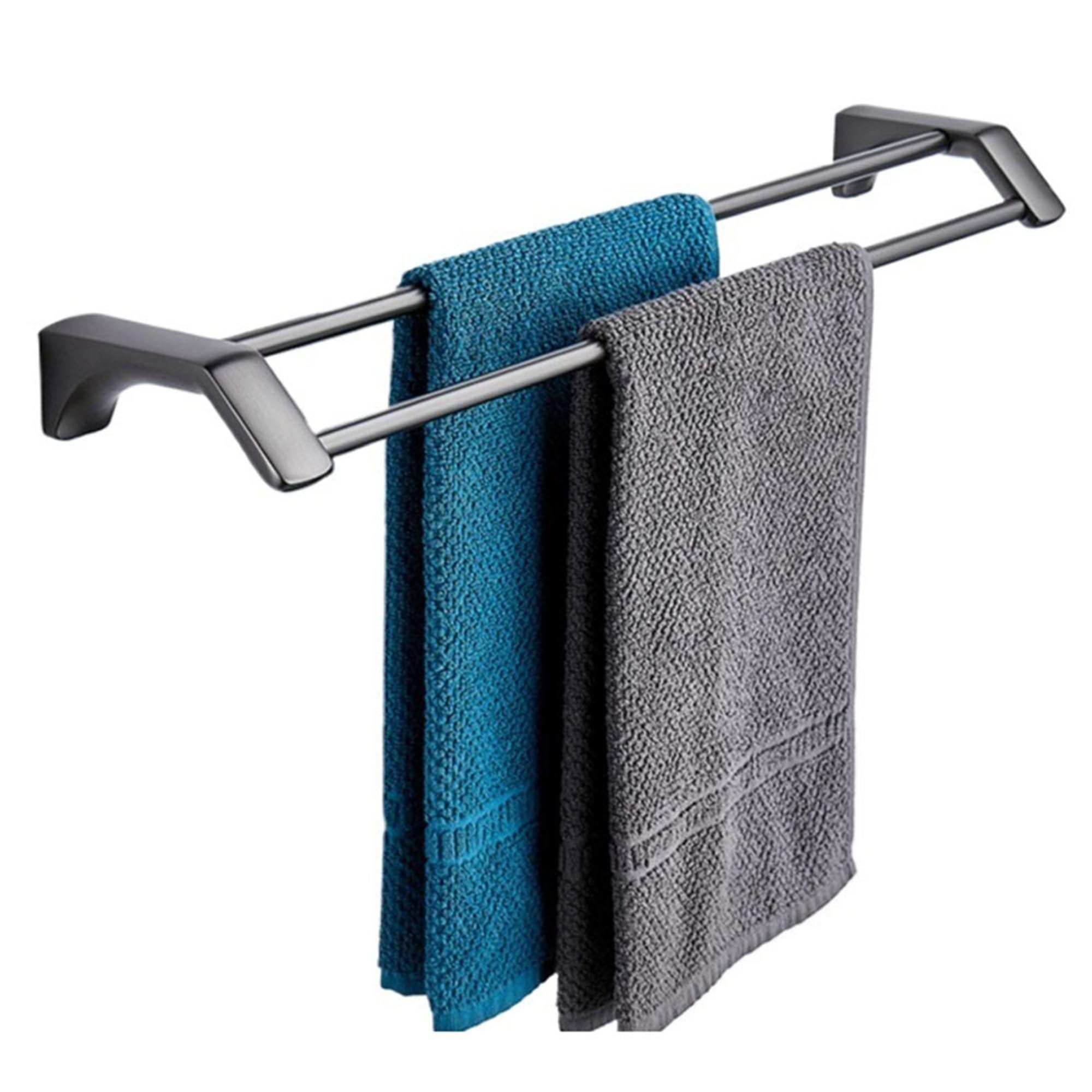 Étagère de douche en acier inoxydable 304 gris grand modèle antirouille