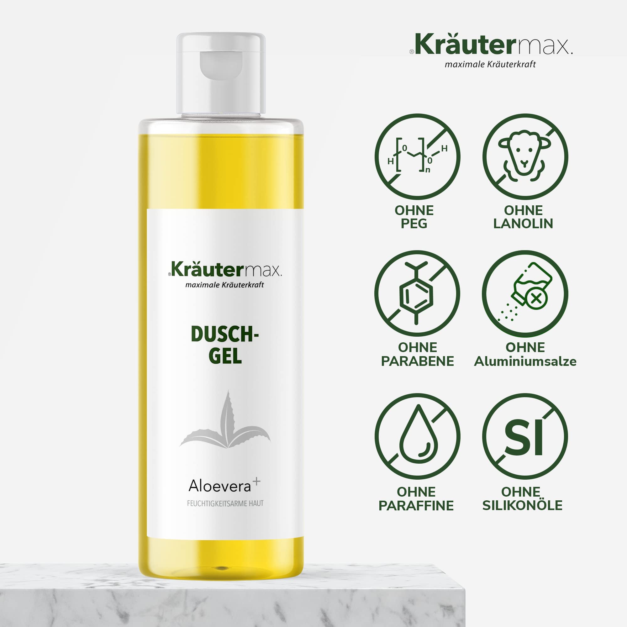 Aloe Vera Shower Gel Cleansing Gel with Aloevera Gel for Body and Hair 1 x 250 ml, golden yellow, 250 ml (Pack of 1) - Image 2