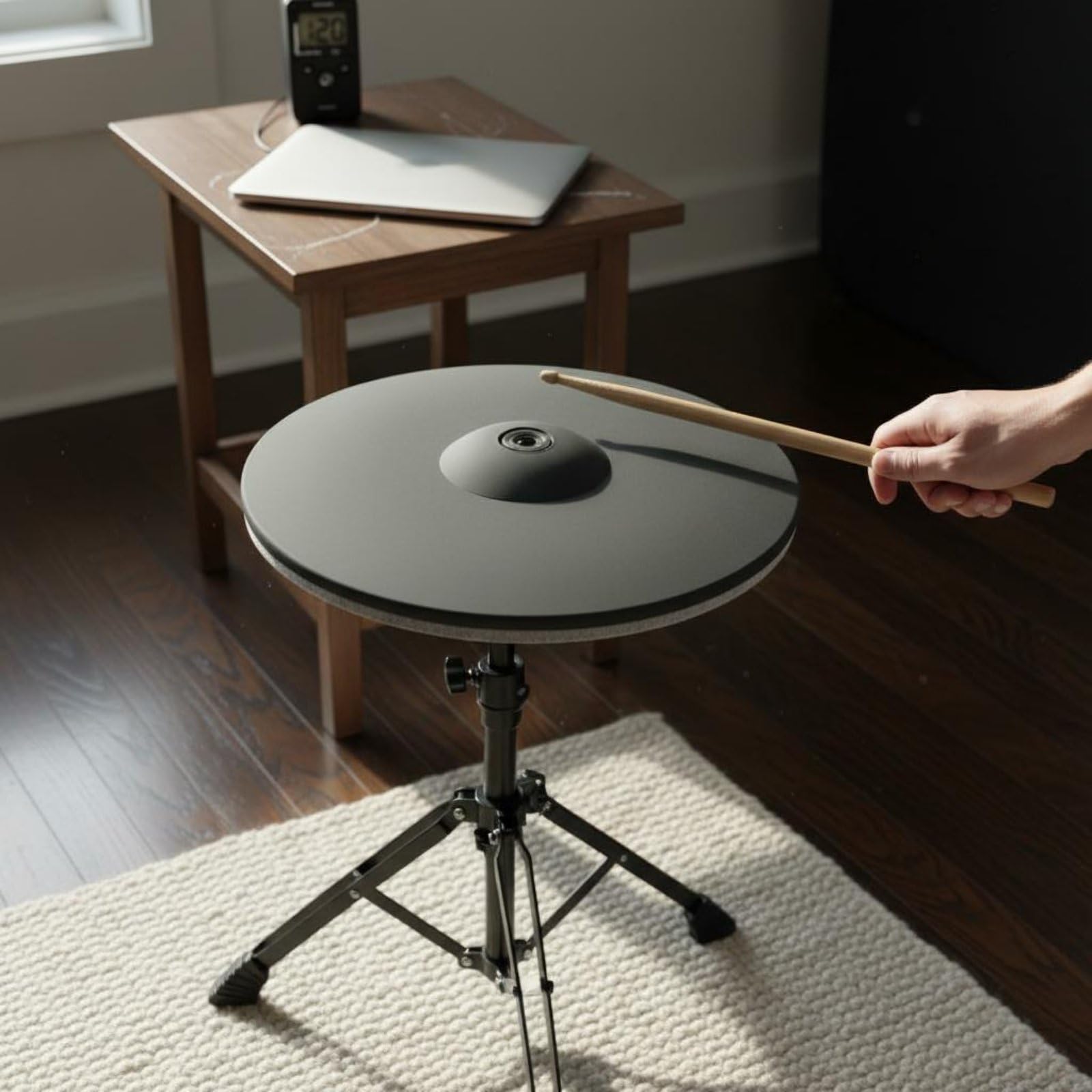 Electronic Drum Cymbal Pad Accessorio per Batteria Elettronica Sensibile E Ad Alta Precisione Controllo Dinamico su Adatto Ad Artisti Ambienti Studio Sessioni Col Gruppo, Controller Hi-hat