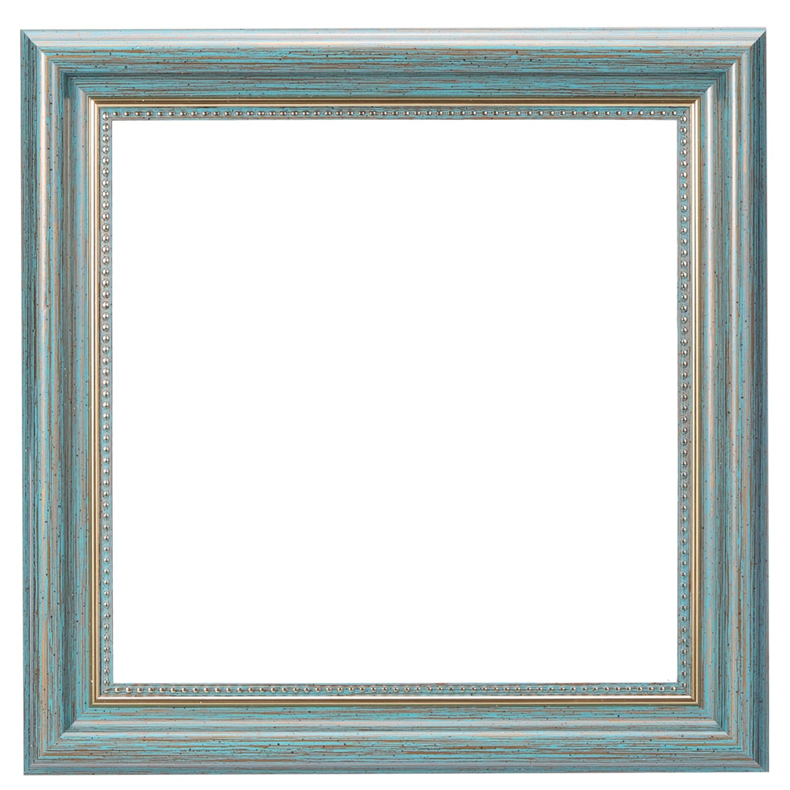 sourcing map Canvas Floater Frames 8x8 Resin Frame Peacock Blue