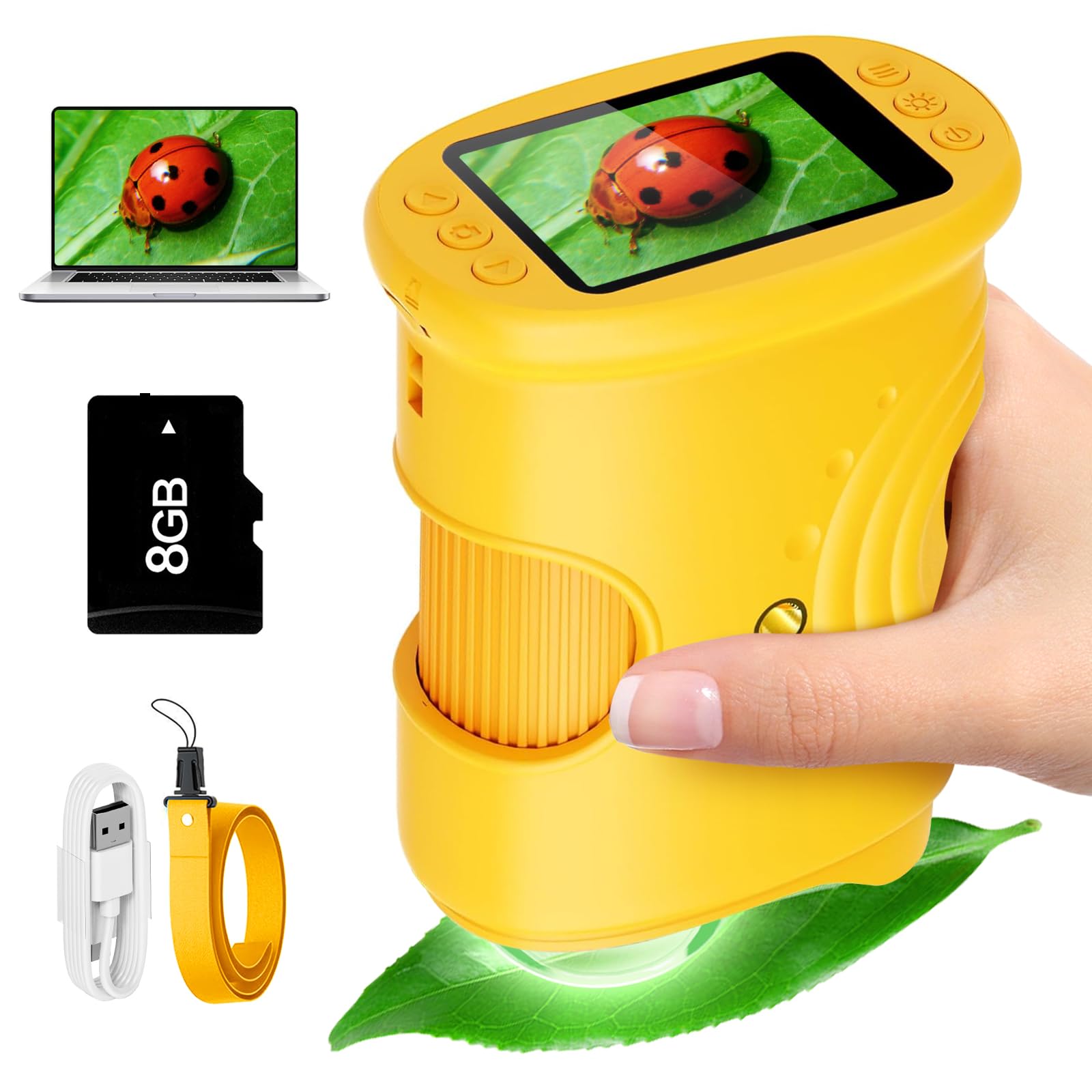 Amazon.com: Alotwan Microscope for Kids 1000X Digital, Handheld