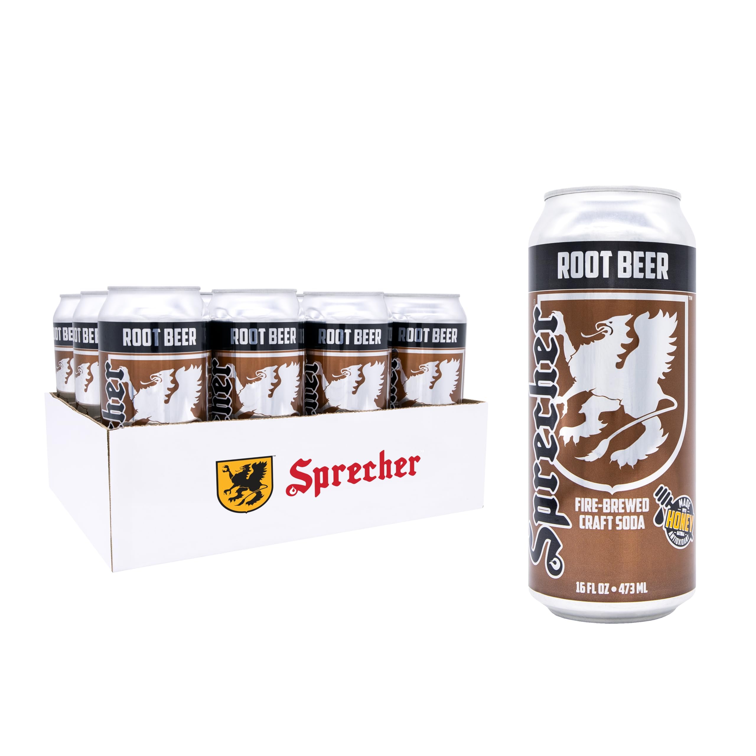 Amazon.com : Sprecher Root Beer 16 fl oz Cans (12 Pack), Fire