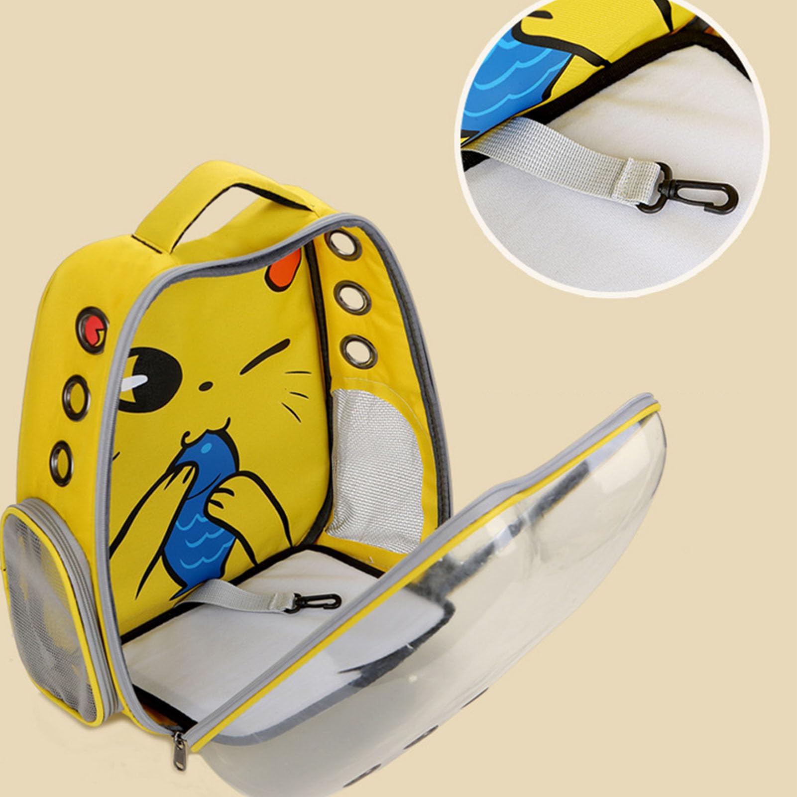 Zaino per trasportini per animali domestici, Borsa da viaggio per animali domestici, Borsa per zaino per animali domestici a bolle di capsula spaziale trasparente, Gabbia da