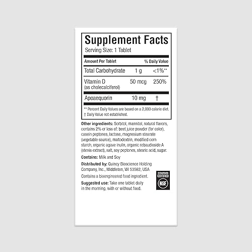 Miniatura 14 de Prevagen Mejora la memoria, fuerza regular, 10 mg, 30 masticables, bayas mixtas, paquete de 2 unidades, con apoequorina y vitamina D y prevagen 7