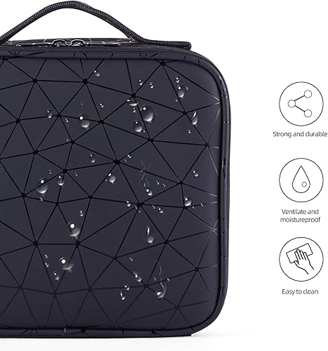 Miniatura 4 de Estuche organizador de maquillaje de viaje, organizador de cosméticos, almacenamiento de herramientas de maquillaje con compartimentos ajustables