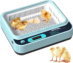 Incubadora Automática de Ovos Joyfox com Ovoscópio Integrado 48 Ovos, Abastecimento Automático de Água, Rotação 360°, Controle Digital de Temperatura – 127V