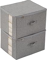 Vista 10 de Almacenamiento debajo de la cama con ventana transparente/tela resistente 600D, bolsas de almacenamiento debajo de la cama para ropa, ropa, manta