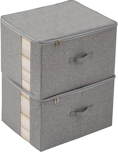 Miniatura 10 de Almacenamiento debajo de la cama con ventana transparente/tela resistente 600D, bolsas de almacenamiento debajo de la cama para ropa, ropa, manta