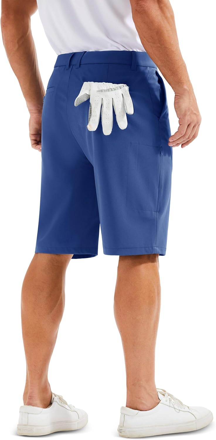 MAGCOMSEN Men's Golf Shorts with 6 Pockets 11 inch Inseam Quick Dry Stretch Casual Work Dress Hiking Shorts for Men - Image 3