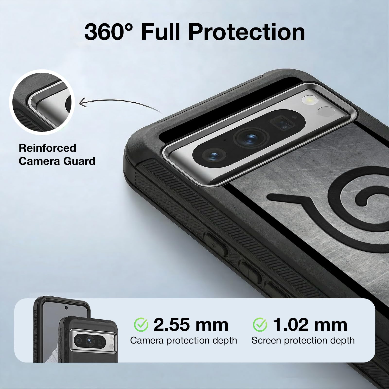 Head Case Designs sous Licence Officielle Naruto Shippuden Bandeau d'Konoha Iconique Étui Antichoc Ultra-Blindé Compatible avec Google Pixel 8 Pro