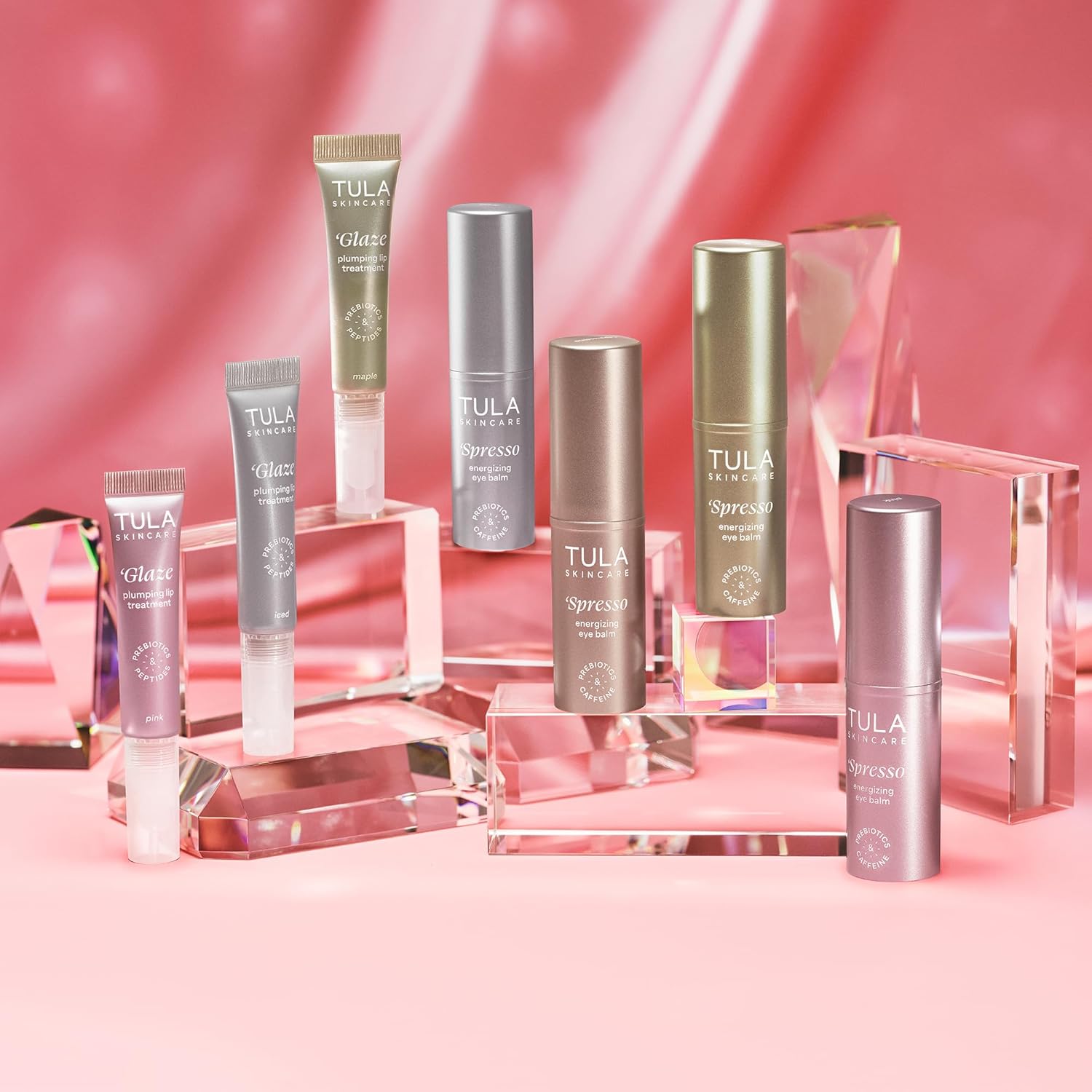 TULA Skin Care Eye + Lip Duo - Spresso Energizing Eye Balm 0.35 oz + Glaze Plumping Lip Treatment 0.28 oz, 2-Piece Holiday Kit - Image 3