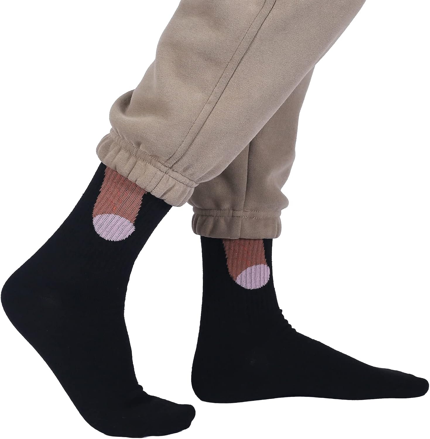 Show off Funny Colorful Novelty Socks ，Gag Christmas Brithday Gifts for Men and Women New Year