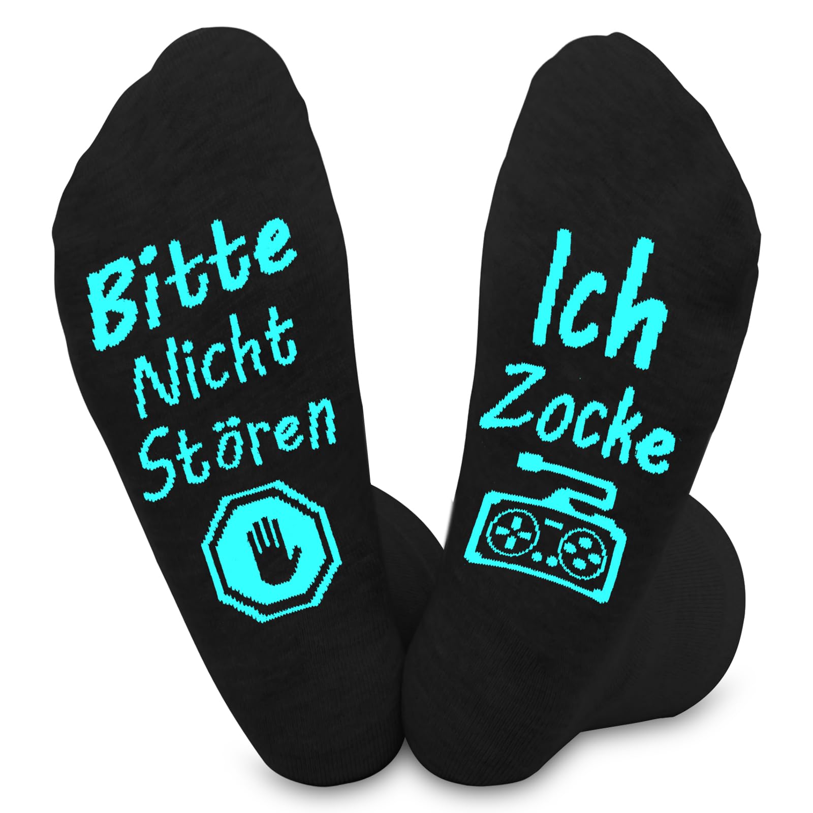 Dealswin Lustige Gaming Socken Gamer Geschenk Mit Spruch Bitte Nicht Stören Ich Zocke Zocken Socken Lustig Neuheit Weihnachts Ostern Geburtstag Geschenke Für Zocker Männer Herren Jungs Frauen Damen