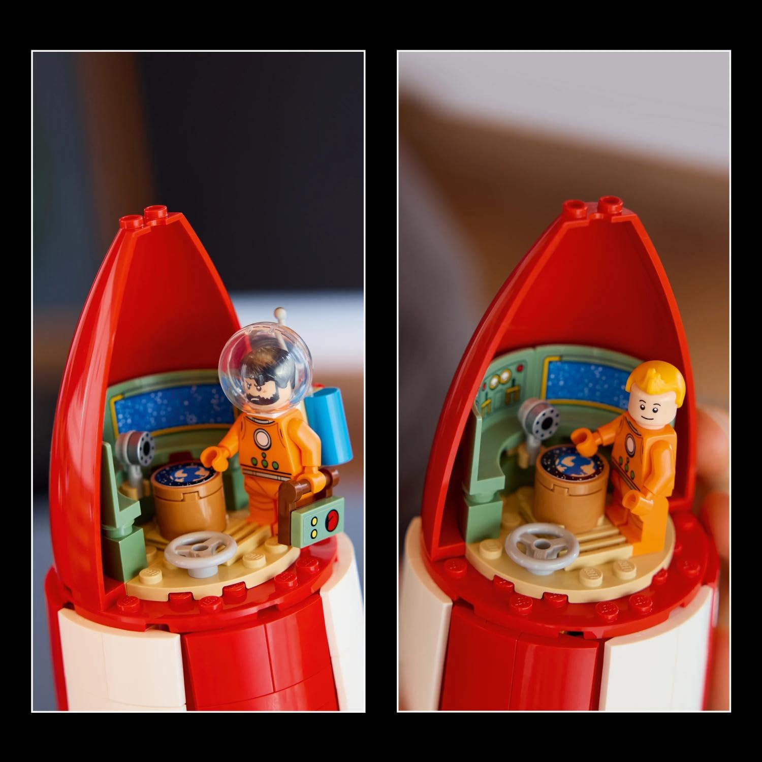 LEGO Ideas Die Mondrakete von Tintin - Raumschiff Modellbau für Erwachsene - Set zum Ausstellen mit 5 Minifiguren und der Hundefigur Struppi für DIY Deko - Geschenkidee für Fans - 21367