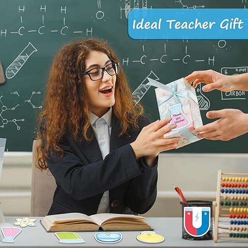 Miniatura 6 de Paquete de 30 notas adhesivas de ciencia, 600 hojas de bloc de notas de laboratorio científico para regalos de agradecimiento científico, premios de