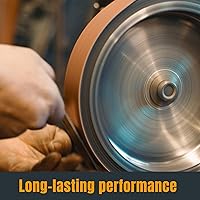 Vista 5 de POWERTEC Correas de lijado de 1 x 30, 15 unidades, 3 de cada uno de granos 40/80/120/240/400, 1 correa de lijado de óxido de aluminio de 30 pulgadas