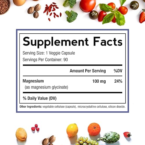 Miniatura 3 de Doctor's Recipes Glicinato de magnesio 100 mg 90 cápsulas y glicinato de magnesio 420 mg 90 cápsulas
