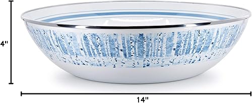 Miniatura 4 de Golden Rabbit Enamelware - Cuenco de catering de 5 cuartos de galón (remolino del sol)