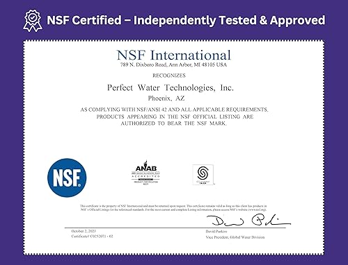 Miniatura 6 de Home Master HMF2SDGC, filtro de agua de 2 etapas con sedimentos finos y carbono, para toda la casa